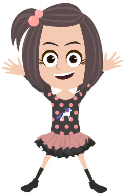 Ilustración de Ana, el personaje que acompaña a los alumnos de Kids